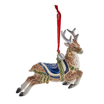faire-fitz & floyd ornament Blue Blue or Red Telluride Collectible Deer Ornaments 2024 by Fitz & Floyd